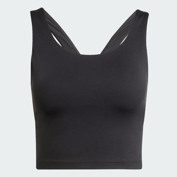 Adidas All Me Medium Support Bra Tank Top - S Black - Picture 4 of 6